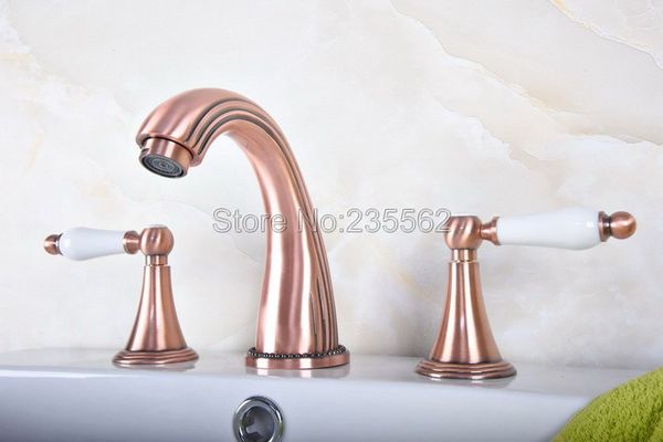 new antique red copper deck mounted bathroom faucet dual handle widespread bath tub mixer tap 3 hole vessel sink faucets lrg077
new antique red copper deck mounted bathroom faucet dual handle widespread bath tub mixer tap 3 hole vessel sink faucets lrg077