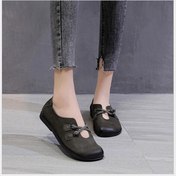 2020 new autumn flats women shoes retro genuine leather round toe casual ladies shoes soft soles layer cowhide driving, Black
2020 new autumn flats women shoes retro genuine leather round toe casual ladies shoes soft soles layer cowhide driving, Black
