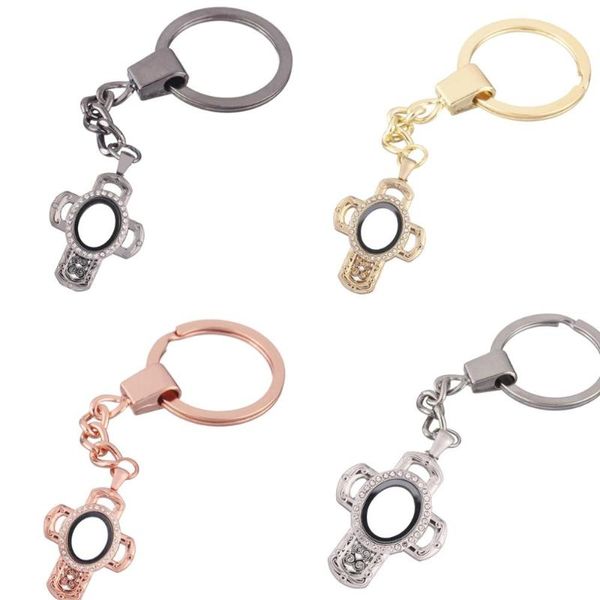 1pcs vintage cross oval alloy rhinestone floating charms locket keychain diy magnetic twist living memory glass locket key ring, Silver
1pcs vintage cross oval alloy rhinestone floating charms locket keychain diy magnetic twist living memory glass locket key ring, Silver