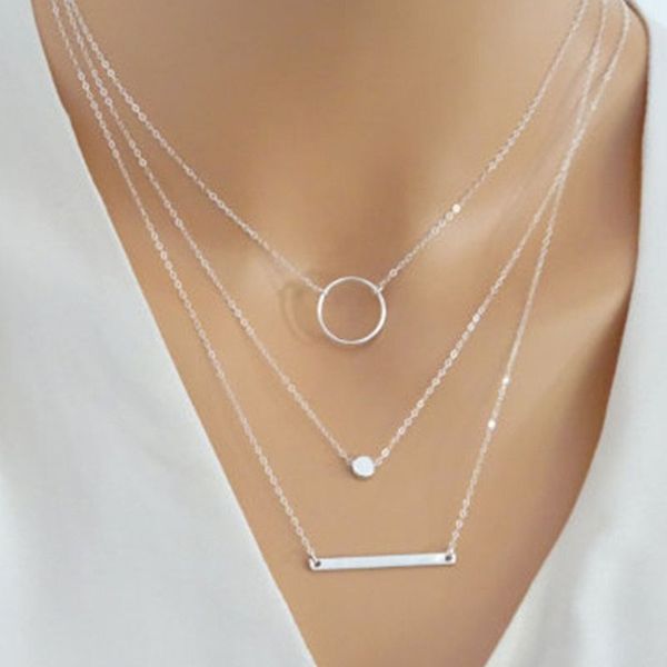 fashion kpop necklaces jewelry women simple round trendy girl silver color bohemia pendant necklace multilayer chain collares
fashion kpop necklaces jewelry women simple round trendy girl silver color bohemia pendant necklace multilayer chain collares
