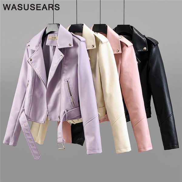 leather biker jacket women spring short jacket leather black long sleeve for women with belt korean streetwear
leather biker jacket women spring short jacket leather black long sleeve for women with belt korean streetwear