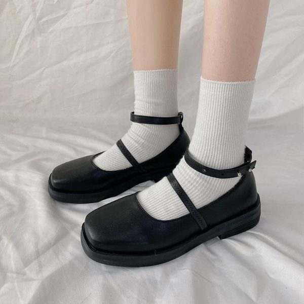 women shoes vintage mar jane flats women 2020 summer new thick heel small leather shoes flats, Black
women shoes vintage mar jane flats women 2020 summer new thick heel small leather shoes flats, Black