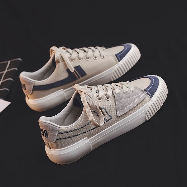 new canvas shoes womens 2020 autumn all-match fashion womens student shoes korean-style chic cookie shoes women, Black