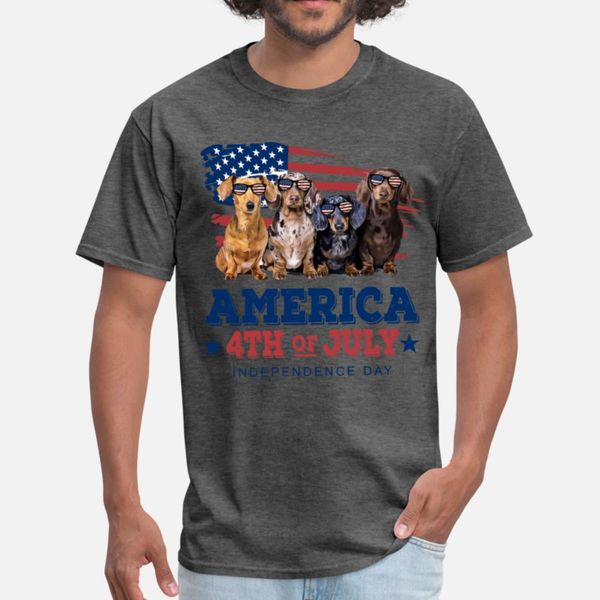 america 4th of july independence day dog t shirt men designs cotton plus size 3xl outfit gift comfortable summer style novelty shirt