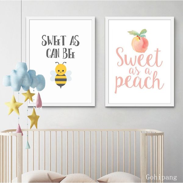 sweet as a peach bee quote posters and prints baby shower decoration watercolor art canvas painting boy girl birthday party sign
sweet as a peach bee quote posters and prints baby shower decoration watercolor art canvas painting boy girl birthday party sign