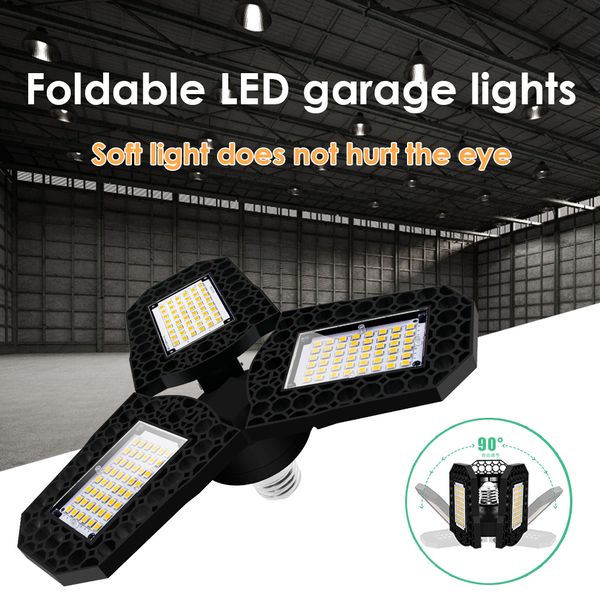 144led e27 3-leaf deformable led ceiling light 85-265v super bright folding lamp for home warehouse workshop garage
144led e27 3-leaf deformable led ceiling light 85-265v super bright folding lamp for home warehouse workshop garage