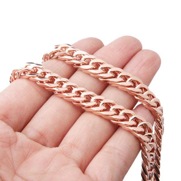 polished men's womens necklace stainless steel 6/8/10mm rose gold cuban curb double link chain necklace or bracelet 7-32, Silver
polished men's womens necklace stainless steel 6/8/10mm rose gold cuban curb double link chain necklace or bracelet 7-32, Silver