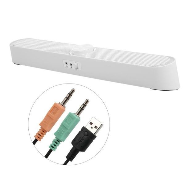 sada v-198 usb powered sound bar computer speakers w/ led lights 3.5mm audio mic plug wired soundbar speaker for desklaptop
sada v-198 usb powered sound bar computer speakers w/ led lights 3.5mm audio mic plug wired soundbar speaker for desklaptop