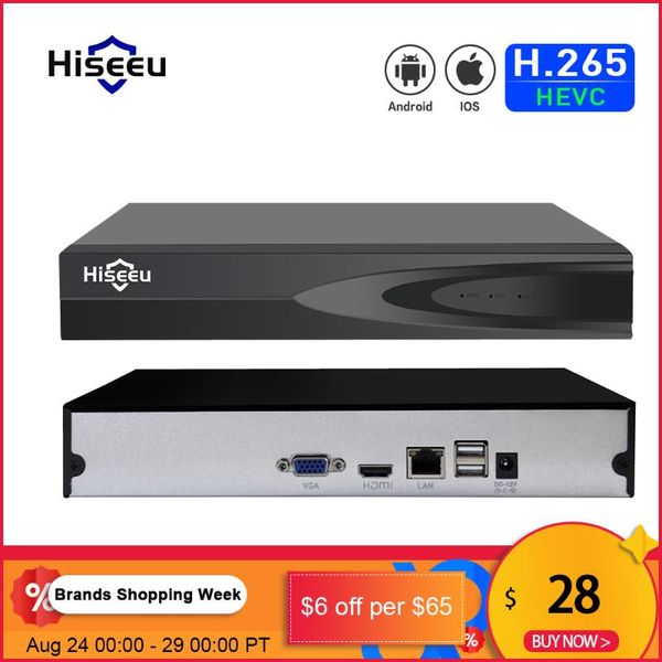 kits hiseeu h.265 video surveillance nvr recorder 8ch 16ch 5mp 4mp 2mp output motion detect onvif for ip camera metal case, Black;white
kits hiseeu h.265 video surveillance nvr recorder 8ch 16ch 5mp 4mp 2mp output motion detect onvif for ip camera metal case, Black;white