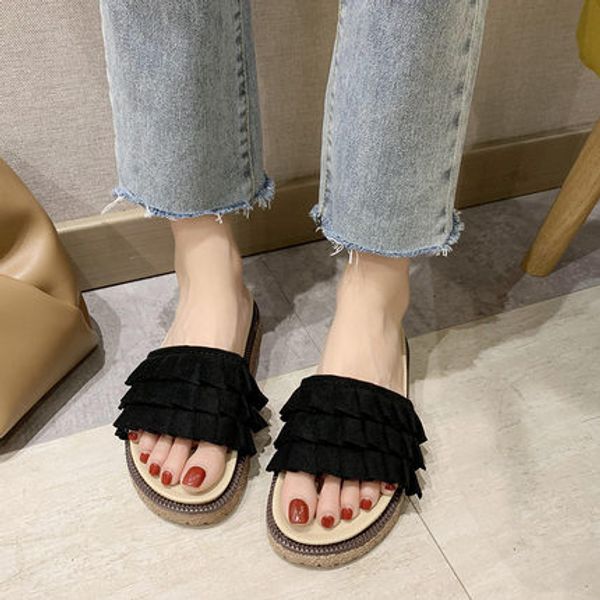 xiaoxiangfeng slippers women wear 2020 new summer fashion wild increase thick bottom net red sandals ins tide shoes, Black
xiaoxiangfeng slippers women wear 2020 new summer fashion wild increase thick bottom net red sandals ins tide shoes, Black