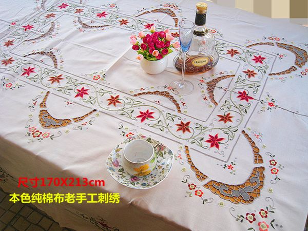 cotton tablecloth piano drape bed cover handmade embroidery flowers/making time-consuming collection of old embroidery
cotton tablecloth piano drape bed cover handmade embroidery flowers/making time-consuming collection of old embroidery