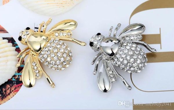2018 bee brooch gold and silver fashion ornaments with rhinestone honeybee pins women jewelry wholesale
2018 bee brooch gold and silver fashion ornaments with rhinestone honeybee pins women jewelry wholesale