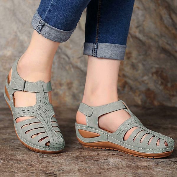 женщины лето круглый toe comfy сандалии soft ортопедический walking сандалии корректор cusion толстым дном mujer низкие каблуки обуви, Black
женщины лето круглый toe comfy сандалии soft ортопедический walking сандалии корректор cusion толстым дном mujer низкие каблуки обуви, Black