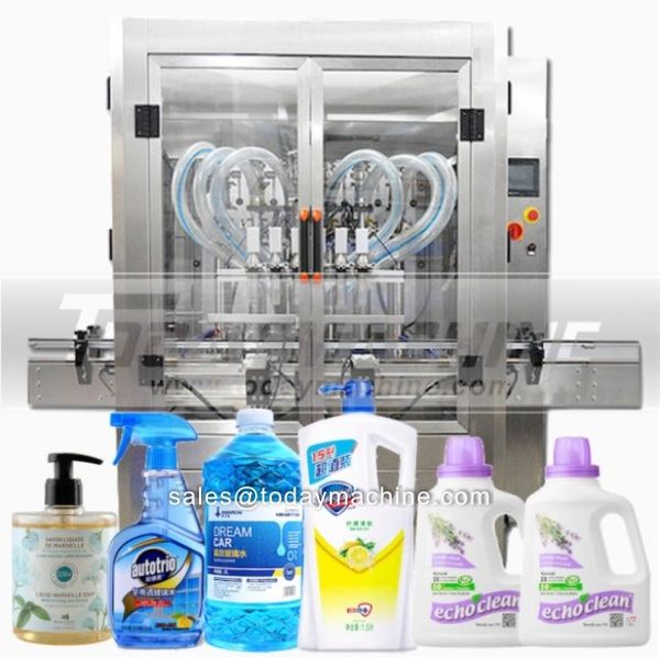 automatic 6 heads liquid detergent filling machine capping labeling filling line for 50ml to 5000ml plastic bottle
automatic 6 heads liquid detergent filling machine capping labeling filling line for 50ml to 5000ml plastic bottle