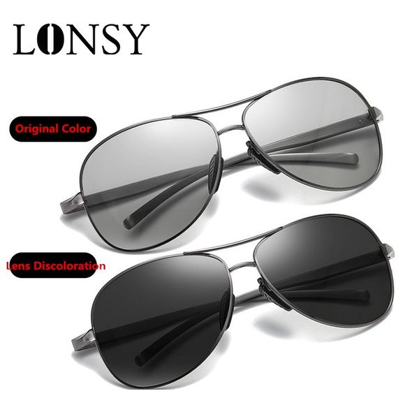 lonsy aluminum discoloration polarized sunglasses men classic driving sun glasses male eyewear accessories oculos, White;black
lonsy aluminum discoloration polarized sunglasses men classic driving sun glasses male eyewear accessories oculos, White;black