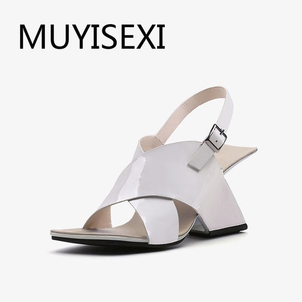 women sandals peep toe fashion 8cm high heel buckle strap elegant strange style office classic party concise shoe hl257 muyisexi, Black
women sandals peep toe fashion 8cm high heel buckle strap elegant strange style office classic party concise shoe hl257 muyisexi, Black