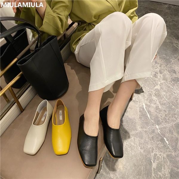 miulamiula brand designer 2020 korean new fashion luxury square toe soft bottom leather flats shoes women slip on loafers casual, Black 
miulamiula brand designer 2020 korean new fashion luxury square toe soft bottom leather flats shoes women slip on loafers casual, Black