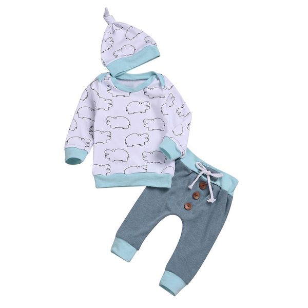 fashion lovely baby 3pcs toddler baby long sleeve cartoon animal clothes+button pants+hat set outfitz0129, White
fashion lovely baby 3pcs toddler baby long sleeve cartoon animal clothes+button pants+hat set outfitz0129, White