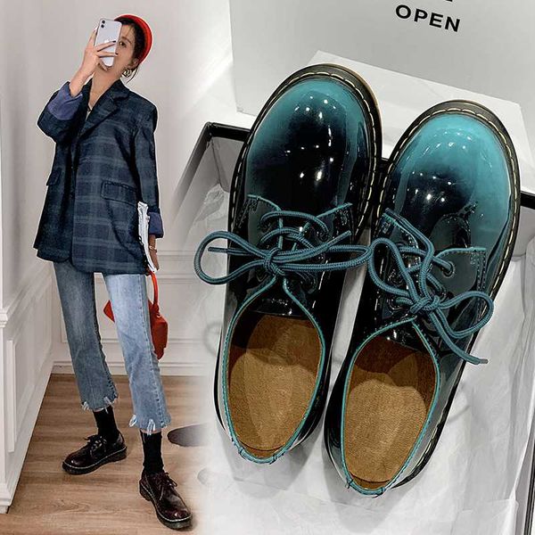 2020 single shoes women europe and america spring new japanese round head bottom lace retro small leather shoes tide, Black
2020 single shoes women europe and america spring new japanese round head bottom lace retro small leather shoes tide, Black