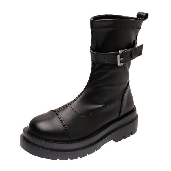 motorcycle boots women cow leather buckle decoration ladies ankle winter boots handmade zapatos de mujer botas mujer, Black
motorcycle boots women cow leather buckle decoration ladies ankle winter boots handmade zapatos de mujer botas mujer, Black