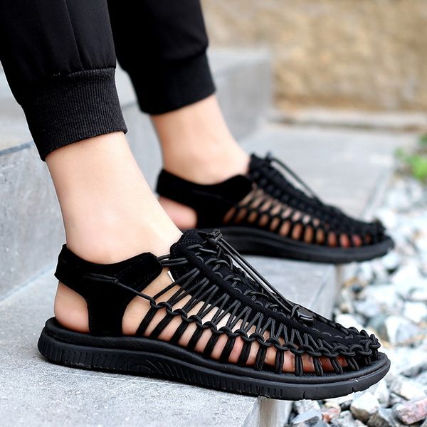 sandals zpxhsm men's summer shoes soft bottom hole beach casual outdoor breathable fashion sandalias f94, Black
sandals zpxhsm men's summer shoes soft bottom hole beach casual outdoor breathable fashion sandalias f94, Black