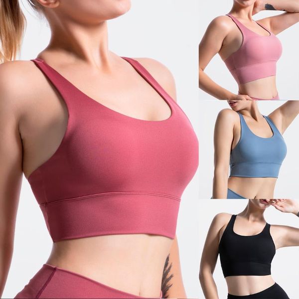 women's sports bras comfy padded seamless gym camisole crop strap girls breathable underwear, White;black
women's sports bras comfy padded seamless gym camisole crop strap girls breathable underwear, White;black