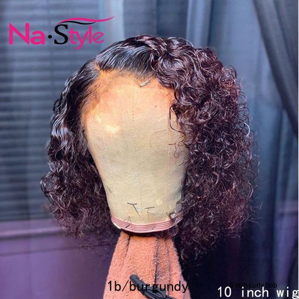 burgundy lace front wig water wave wig bob pre plucked with baby hair 13x4 short curly human hair wigs for black women 130 remy, Black;brown
burgundy lace front wig water wave wig bob pre plucked with baby hair 13x4 short curly human hair wigs for black women 130 remy, Black;brown