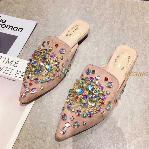 spring women slippers color crystal mules shoes women slippers low heel slides female bling rhinestone loafers ladies shoe, Black
spring women slippers color crystal mules shoes women slippers low heel slides female bling rhinestone loafers ladies shoe, Black