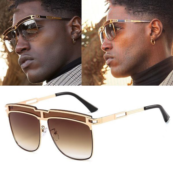2020 new brand chic alloy stripe lens men sunglasses vintage one piece square gradient pilot sun glasses male, White;black
2020 new brand chic alloy stripe lens men sunglasses vintage one piece square gradient pilot sun glasses male, White;black