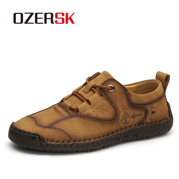 ozersk men casual shoes genuine leather mens loafers moccasins 2020 breathable slip on driving shoes size 38~48, Black 
ozersk men casual shoes genuine leather mens loafers moccasins 2020 breathable slip on driving shoes size 38~48, Black