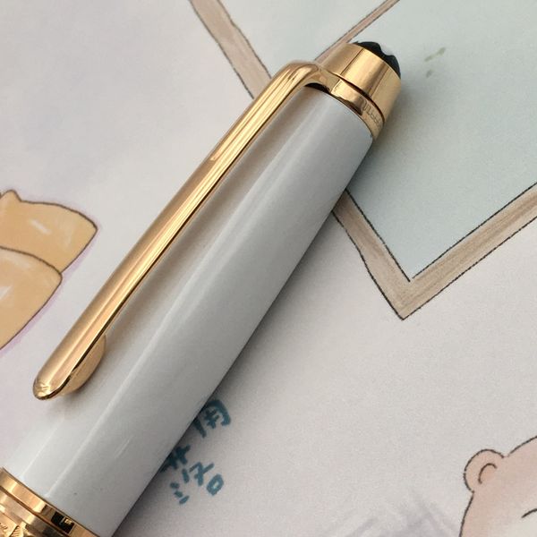 white ceramic housing metal ballpoint gold / silver trim 163 rollerball pen writing supplies engraving with letters
white ceramic housing metal ballpoint gold / silver trim 163 rollerball pen writing supplies engraving with letters