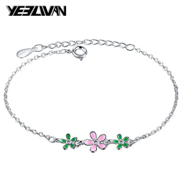 fashion silver color cherry blossom bracelet charm sakura flower chain bracelets for girls women summer jewelry wholesale, Black
fashion silver color cherry blossom bracelet charm sakura flower chain bracelets for girls women summer jewelry wholesale, Black