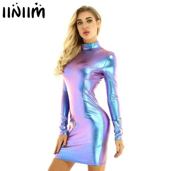 womens femme night parties bodycon dress shiny metallic holographic dance dress long sleeves mini slim robe femme clubwear, Black;gray
womens femme night parties bodycon dress shiny metallic holographic dance dress long sleeves mini slim robe femme clubwear, Black;gray