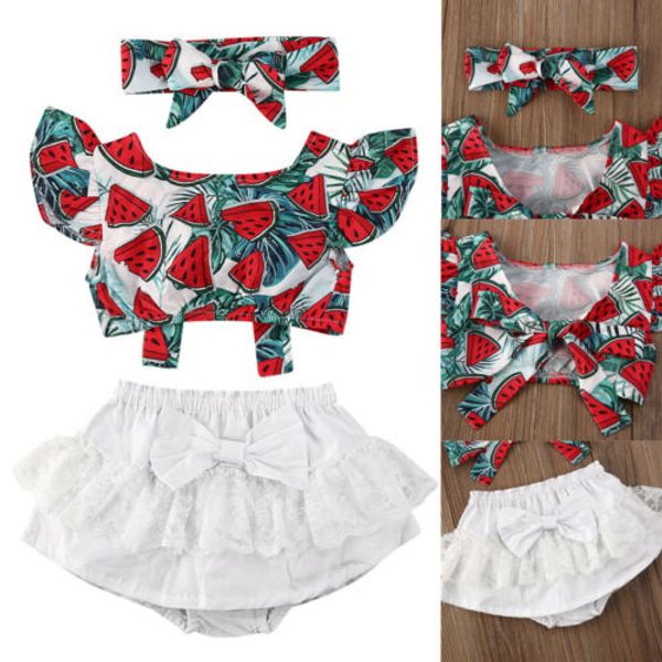 newborn baby girl clothes watermelon print v-neck sleeveless vest ruffle lace tulle shorts bow headband 3pc outfit, White
newborn baby girl clothes watermelon print v-neck sleeveless vest ruffle lace tulle shorts bow headband 3pc outfit, White