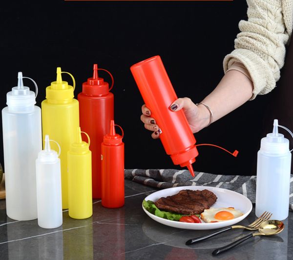 pe thickened squeeze sauce bottle with scale ketchup salad squeeze bottle plastic seasoning pointed mouth jam bottle
pe thickened squeeze sauce bottle with scale ketchup salad squeeze bottle plastic seasoning pointed mouth jam bottle