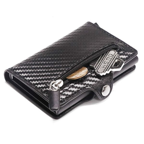 yambuto button wallet double protection vintage carbon fiber wallet men mini metal aluminum business id card case, Red;black
yambuto button wallet double protection vintage carbon fiber wallet men mini metal aluminum business id card case, Red;black