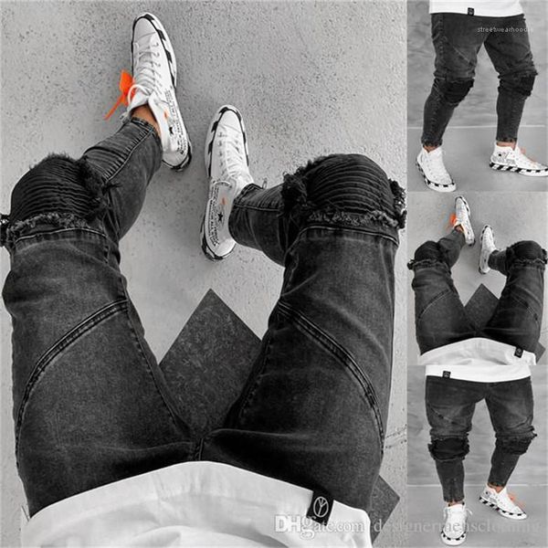 zipper hole burrs pencil pants fashion black summer casual mid waist mens jeans mens popular vintage, Blue
zipper hole burrs pencil pants fashion black summer casual mid waist mens jeans mens popular vintage, Blue