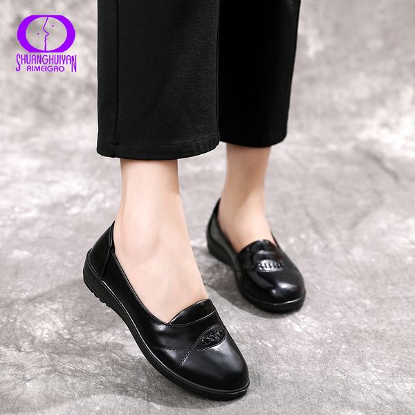 aimeigao cross sewing office lady black shoes ladies autumn career slip on leather flats women 2020 round toe pu loafers woman
aimeigao cross sewing office lady black shoes ladies autumn career slip on leather flats women 2020 round toe pu loafers woman
