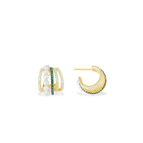 popular fashion yellow gold plated full colorful cz pearl earrings for girls women for party wedding nice gift, Golden;silver
popular fashion yellow gold plated full colorful cz pearl earrings for girls women for party wedding nice gift, Golden;silver