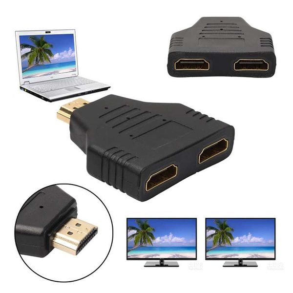 1080p 1 in 2 hdmi splitter male male to 2 female onversion head adapter hdmi male to female 500pcs
1080p 1 in 2 hdmi splitter male male to 2 female onversion head adapter hdmi male to female 500pcs
