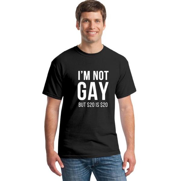 men's t-shirts summer i'm not gay but $20 is funny offensive humor bachelor party tshirt short sleev cotton t shirt, White;black
men's t-shirts summer i'm not gay but $20 is funny offensive humor bachelor party tshirt short sleev cotton t shirt, White;black