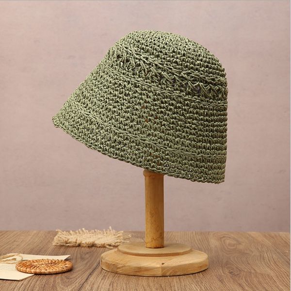 wzcx new fashion flat solid color shade breathable straw hat women summer korean version beach hat basin cap, Blue;gray
wzcx new fashion flat solid color shade breathable straw hat women summer korean version beach hat basin cap, Blue;gray