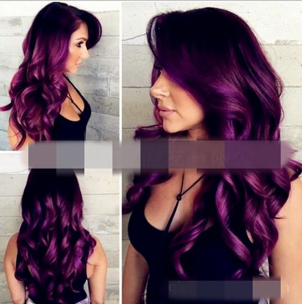 foreign trade africa black to purple dyeing gradual split curly long hair european and american wigs in stock
foreign trade africa black to purple dyeing gradual split curly long hair european and american wigs in stock