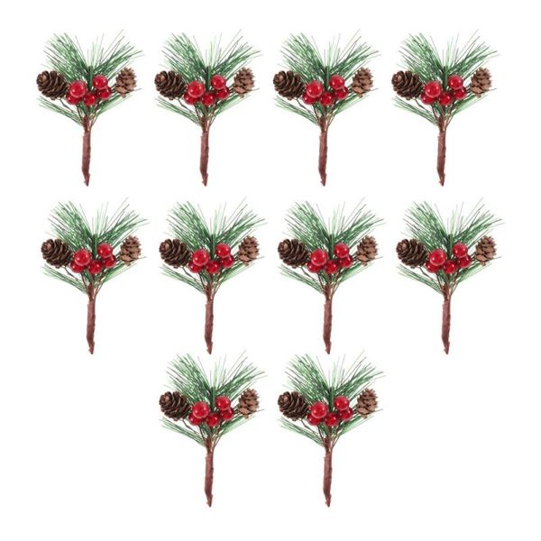 10pcs mini simulation christmas pine picks stems artificial creative pine needle berry plant for xmas party home decor
10pcs mini simulation christmas pine picks stems artificial creative pine needle berry plant for xmas party home decor