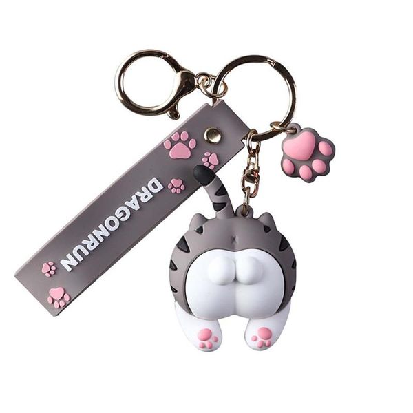 creative cat bukey chain woman bag pendant cartoon drop plastic key chain ring bag action figures pendant fashion, Silver
creative cat bukey chain woman bag pendant cartoon drop plastic key chain ring bag action figures pendant fashion, Silver