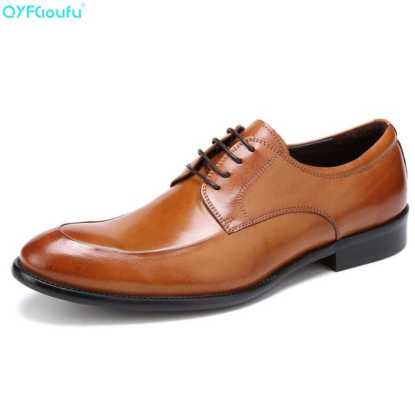 qyfcioufu men's dress leather shoes fashion men wedding dress shoes comfortable breathable genuine leather men's banquet, Black
qyfcioufu men's dress leather shoes fashion men wedding dress shoes comfortable breathable genuine leather men's banquet, Black