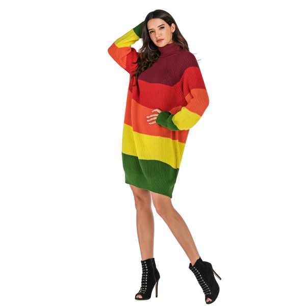 knitted long sleeve women's slim fall french languid pullover color contrast stripe women's large sweater, White
knitted long sleeve women's slim fall french languid pullover color contrast stripe women's large sweater, White