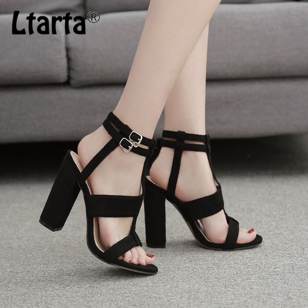 ltarta 2020 summer fashion suede buckle hollow roman women's shoes stiletto heel open toe fish mouth women's sandals zl, Black
ltarta 2020 summer fashion suede buckle hollow roman women's shoes stiletto heel open toe fish mouth women's sandals zl, Black