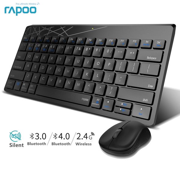rapoo multi-mode silent wireless keyboard mouse combo switch between bluetooth and 2.4g connect 3 devices for computer/phone/mac
rapoo multi-mode silent wireless keyboard mouse combo switch between bluetooth and 2.4g connect 3 devices for computer/phone/mac