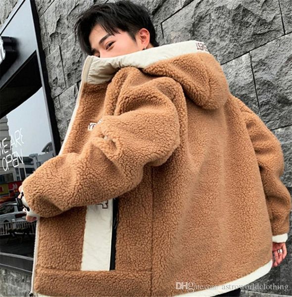jacket long sleeve plus size mens coats mens designer jacket fashion letter teenager lambs wool winter, Black;brown
jacket long sleeve plus size mens coats mens designer jacket fashion letter teenager lambs wool winter, Black;brown
